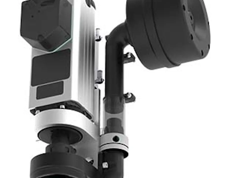 Grinding wheel at the front for automatic low-emission