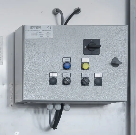 IWATER Suction Wall — Control panel for managing all cabin operations